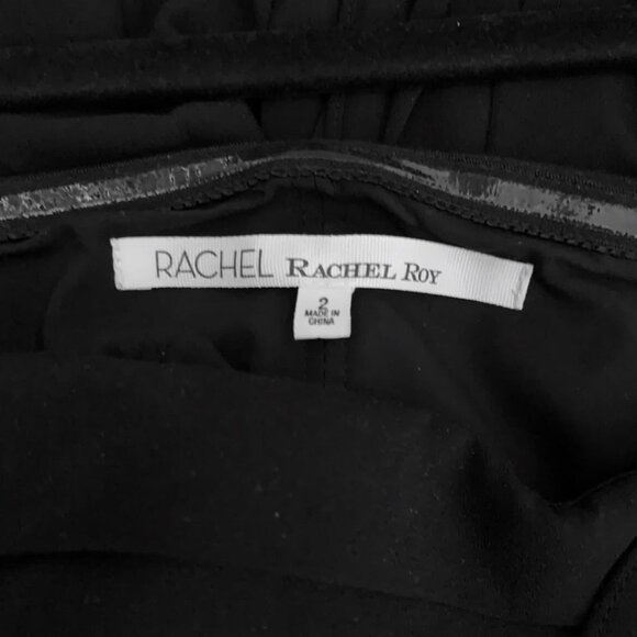 NWOT Rachel Rachel Roy One-shoulder Srapeless Black Dress - Picture 4 of 4